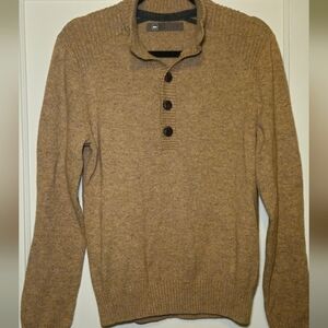 REI womens Light Brown Wool/cotton Blend Sweater